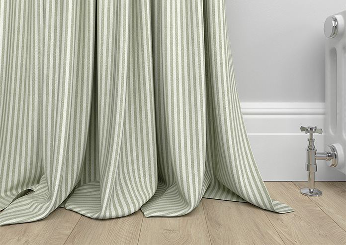 Emily Bond Oscar Stripe, Sage - Made to Measure Curtains - Image 6